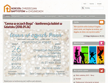 Tablet Screenshot of chojnice.baptysci.pl